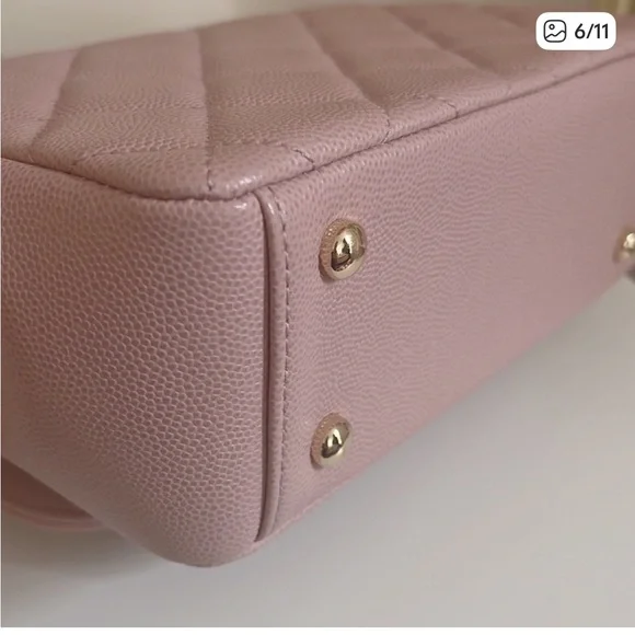 Chanel Blush Pink Quilted Shoulder Bag - Picture 6 of 11